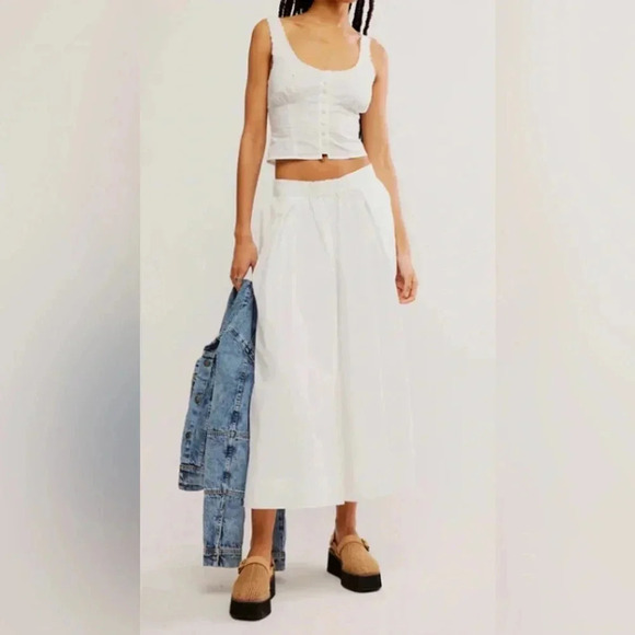 Free People Into You Eyelet Pant Set Size XS - Picture 5 of 8